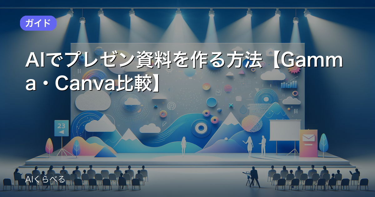 AIでプレゼン資料を作る方法【Gamma・Canva比較】